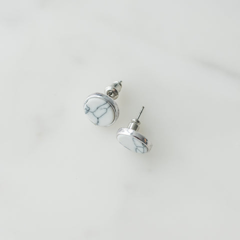Marble Stud Earrings