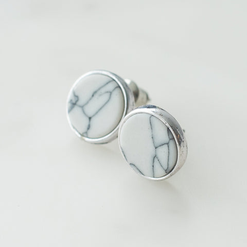 Marble Stud Earrings