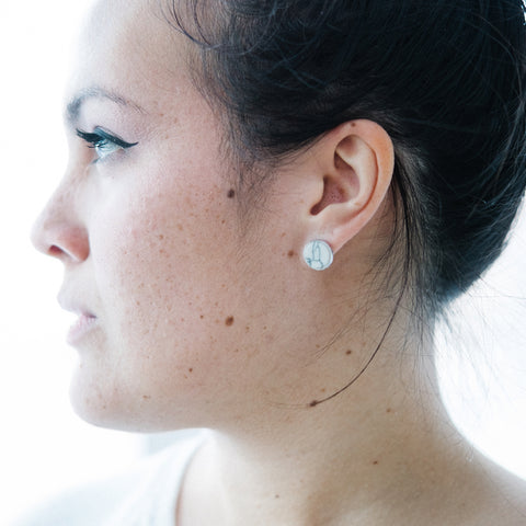 Marble Stud Earrings